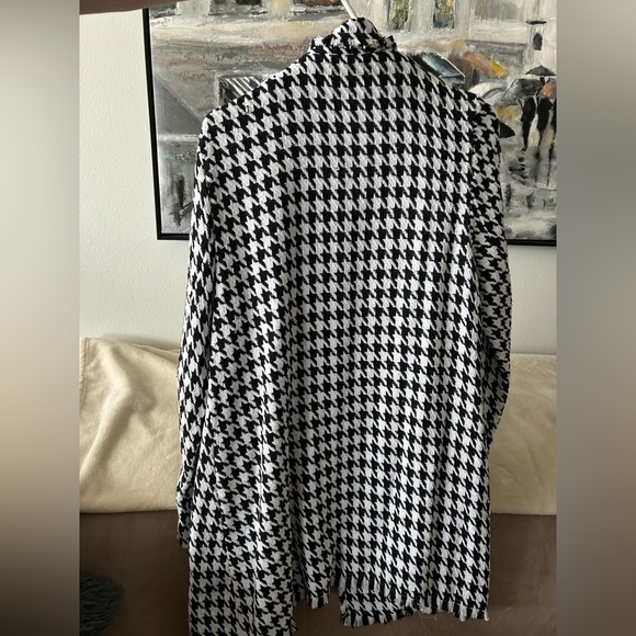 Houndstooth long blazer jacket - Picture 2 of 2